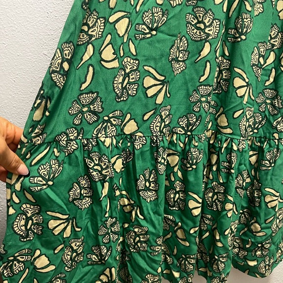 ba&sh Green Floral Long Sleeve Dress size L - Picture 7 of 11